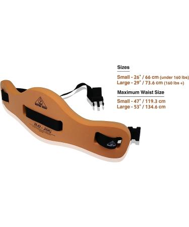 Water Gear H2O Jogger - Adjustable Nylon Belt for Men and Women - Large Orange 29 - Custom Fit Water Exercise Equipment - Buy Online on SooperMarket.com