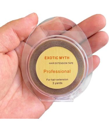 Long-lasting Double Sided Hair Extension Tape (Brown) 10mm x 3 yards - 3+ Months Hold - Buy Online on SooperMarket.com