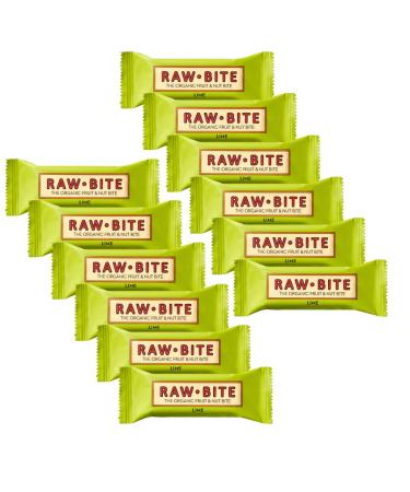 Raw Bite - Lime Bar - Fruit-nut bar with lime ginger and chili size: 12 x 50 g Lime ginger chili 50 g (pack of 12)
