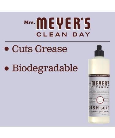 Mrs. Meyer's Liquid Dish Soap Lavender 16 Oz | Eco-Friendly Dishwashing Soap | International Shipping Available - Buy Online on SooperMarket.com