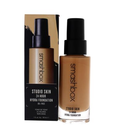Smashbox Studio Skin 24 Hour Wear Hydrating Foundation 2.2 Light Medium With Warm Peach Undertone 1 fl oz (30 ml)