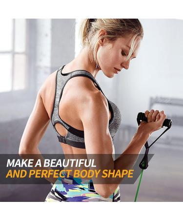 Himaly Resistance Bands Set 5 Heavy-Duty Tapes (100lbs/150lbs) with Handles & Ankle Straps for Strength Training Yoga and Pilates - Optimal for Resistance Training - Buy Online on SooperMarket.com