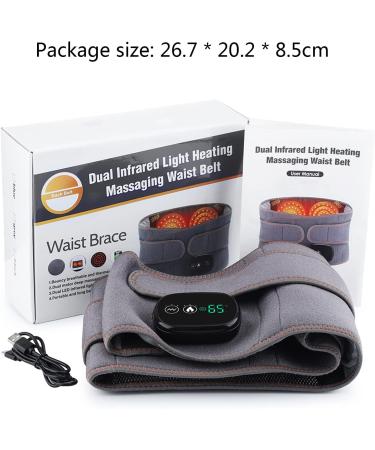 YIAG IVG USB Heated Hip Belt - Infrared Heat Waist Massager for Back & Belly Pain Relief | Lumbar Support & Hot Compress - Buy Online on SooperMarket.com
