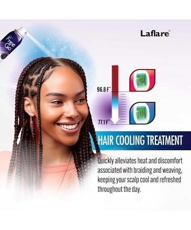 Laflare Cooling Spray for Braiding Wig & Weaving. Instantly Reduce Temperature & Relief Itchy Scalp and Skin Vegan(Biotin Tea Tree Castor Oil) 80 ml (Travel Size 2 Count) - Buy Online on SooperMarket.com