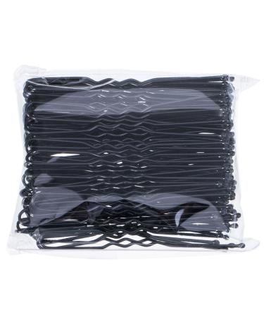 100 Pack Black U Shaped Bun Hair Pins (6 cm) with Storage Box and Bag - 100 Count - Buy Online on SooperMarket.com