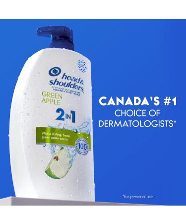 Head & Shoulders Green Apple 2-in-1 Shampoo + Conditioner 835ML White Green Blue - Buy Online on SooperMarket.com