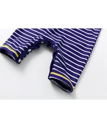 BONVERANO Baby Boys Swimsuit | UPF 50+ Full-Zip Hoodie One Piece Swimwear | 3-6 Months Stripe - Buy Online on SooperMarket.com