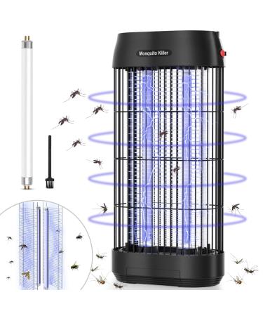 Mjum electrical insect destruction Double -sided insect trap mosquito lamp 16W 1800V electric mosquito destroyer fly trap non -toxic mosquito trap for interiors kitchen garden a replacement bulb metal