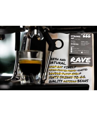 Rave Coffee - Strong AF Blend N 666 Espresso Grind Freshly Roasted Ground Coffee 250g 250 g (Pack of 1) Espresso - Buy Online on SooperMarket.com