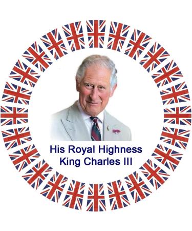 Holly Cupcakes 24 King Charles Pre Cut Cake Toppers- Made with love in the UK - Buy Online on SooperMarket.com