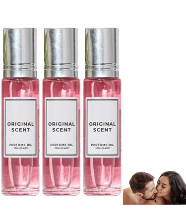 Flavor Pheromone Perfume Pheromone Perfume Pheromones Perfumes for Women Glamour Perfumes for Women Rose Pheromone Perfume for Women and Men Fresh Long-Lasting (3pcs)