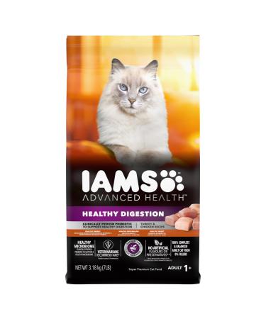 Iams Advanced Health Healthy Digestion Adult Dry Cat Food Turkey & Chicken Recipe 3.18kg Bag
