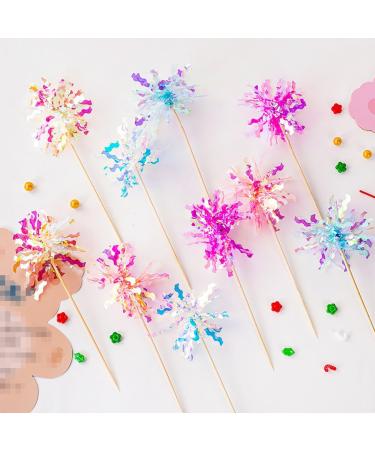 50Pcs Firework Cupcake Toppers Cocktail Food Fruit Toothpick Holiday Cake Decoration Cake Toppers Picks for Christmas Party Birthday Wedding Cake Decoration Party Favors Supplies Random Color - Buy Online on SooperMarket.com