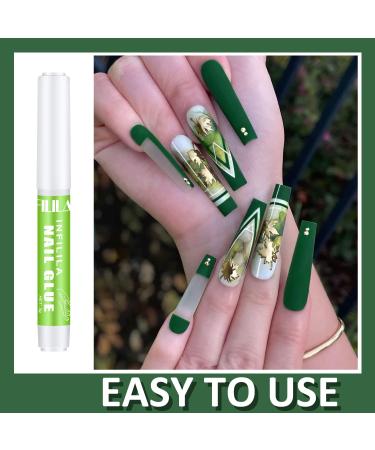 Infilila Professional Nail Glue for Acrylic Nails - Long Lasting & Strong Adhesive - 12PCS 0.07oz/Pcs - Buy Online on SooperMarket.com