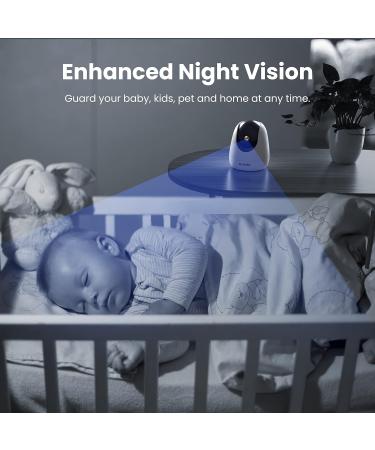 1080P Pet Camera with Night Vision, 2-Way Audio, Motion Detection | WiFi Indoor Security Camera with Smart Tracking & Alexa Compatibility - Buy Online on SooperMarket.com