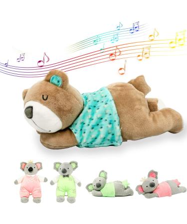 EAQ Baby soft toy newborn baby plush soft toys for 0-6 moths koala stuffed plush toys baby musical toys for newborn baby girl gifts music box Newborn Boy Girl Shower Gift (BEAR)
