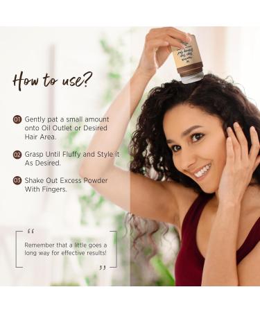 Natural Dry Shampoo Powder for Dark Hair | Travel Size Non-Aerosol Dry Shampoo for Women (12g/0.42 Oz - Buy Online on SooperMarket.com