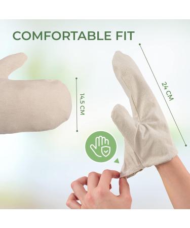 MASSAGE-EXPERT Garshana Raw Silk Gloves - 1 Pair for Ayurvedic Dry Massage & Cellulite Treatment - One Size Fits All - High-Quality - Buy Online on SooperMarket.com