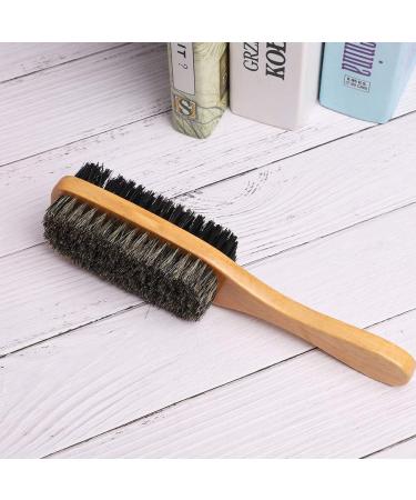 Ankroyu Double-Sided Beard Brush Set | Wooden Handle & Face Hair Trim Brush for Men | Perfect for Grooming & Bar Cleaning - Buy Online on SooperMarket.com
