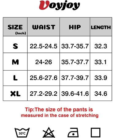 VOYJOY Women's Scrunch Butt Lifting High Waist Yoga Leggings - Black, Small - Buy Online on SooperMarket.com