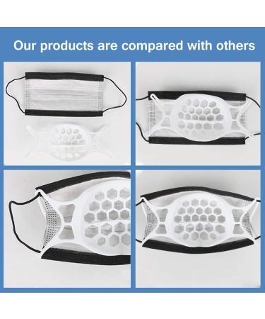 3D Silicone Bracket for Bandana - Mask Inner Support Frame for More Breathing Comfort (10 White) - Buy Online on SooperMarket.com