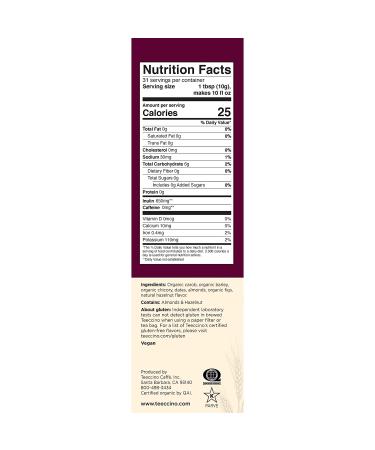 Teeccino Herbal Coffee Variety Pack - Hazelnut, Mocha, & Java - 11oz Dark Roast Ground Herbal Coffee Bundle - Prebiotic, Caffeine-Free, Acid-Free (Pack of 3) - Buy Online on SooperMarket.com