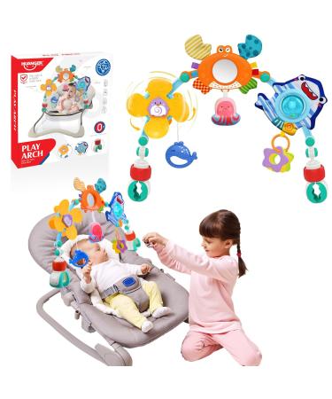 HappyKidsClub Stroller Toy Stroller Chain Girls Boys Baby Toys 0-18 Months Newborn Baby Gift Ocean