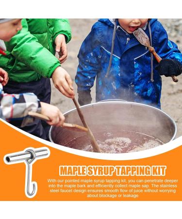 Premium Stainless Steel Maple Syrup Taps - Reusable Tree Water Taps for Family Farms & Gardens - Buy Online on SooperMarket.com