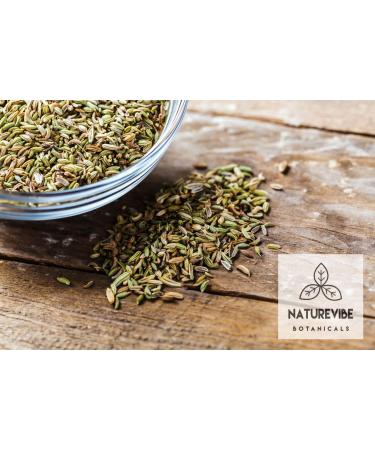 Naturevibe Botanicals Organic Fennel Seeds 1lb - Gluten Free, Non-GMO, Adds Flavor | For Healthy Snacks - Buy Online on SooperMarket.com