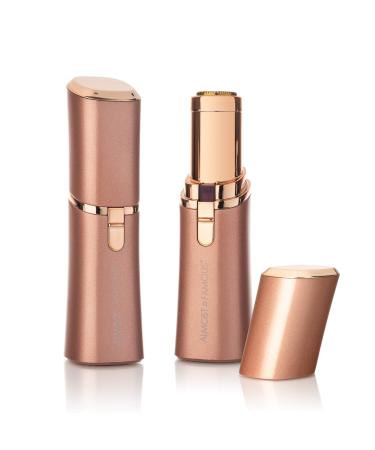 Almost Famous Perfect Precision Brow Shavers with Rose Gold Accents Eyebrow Trimmer Facial Hair Removal Shaving Wand Tool for Women (Pink Martini (Lt. Pink))