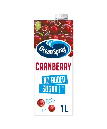 Ocean Spray Classic Cranberry Juice with No Added Sugar 1L Cranberry 1 l (Pack of 1)