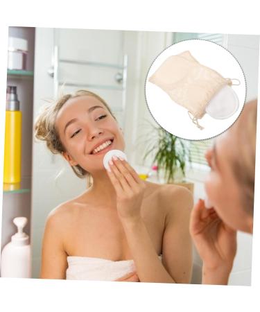 FOMIYES 1 Set Cleansing Pad Reusable Rounds for Face Skincare Cleaning Cotton Eye Makeup Remover Pad Cosmetic Sponge Makeup Sponge Makeup Remover Puff White Chest Pad Make up - Buy Online on SooperMarket.com