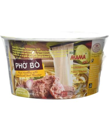 MAMA Instant Rice Noodle Vietnamese Style Pho Ga Vermicelli Bowl Beef Flavours 65g (Pack of 6) by CNMART - Buy Online on SooperMarket.com