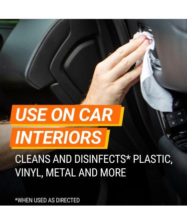 Armor All 24 Disinfectant Wipes Citrus Scent Cleans and Disinfects All Car Surfaces In One Step Kills 99.99% of Bateria and Virus Freshness Lock Ideal For Car Detailing - Buy Online on SooperMarket.com