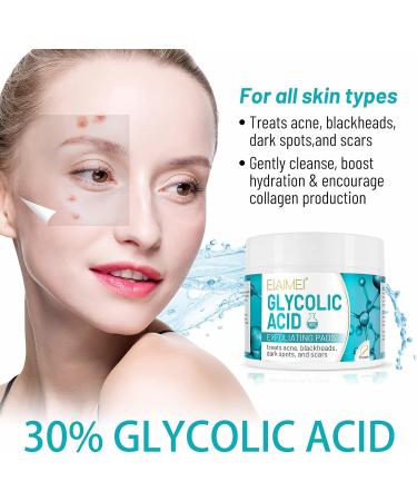 Glycolic Acid Pads Glycolic Acid Pads 30% Exfoliates Surface Skin and Reduces Fine Lines and Wrinkles 50Pads - Buy Online on SooperMarket.com