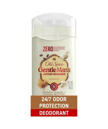 Old Spice GentleMan's Deodorant For Men 24/7 Mineral Fortified Freshness Aluminum Free Brown Sugar & Cocoa Butter Scent 3.0 oz