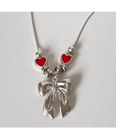 Oralgo Heart-Butterfly Necklace | Handmade Adjustable Choker & Collarbone Chain | Perfect Gifts for Women - Buy Online on SooperMarket.com