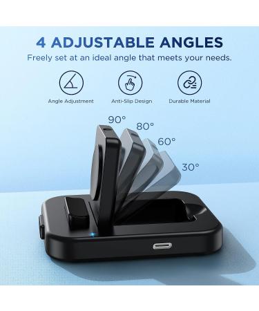 Bifrost Portable Watch Charger Stand - Wireless Magnetic Charging Station with Charging Cable Compatible with iWatch Series SE 8 7 6 5 4 3 2(38/40/42/44mm)-Black - Buy Online on SooperMarket.com