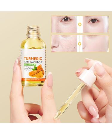 Turmeric Serum Dark Spots 30 ml Spot Corrector Face & Body Anti Aging and Wrinkle Face Serum Reduces Hyperpigtation Age Spots Sun Spot Improve Skin Tone Moisturize Brighten All Types - Buy Online on SooperMarket.com