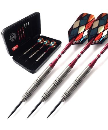 CUESOUL 22/24/26 Grams Tungsten Steel Tip Darts Set 95% Tungsten 22 Grams-Case