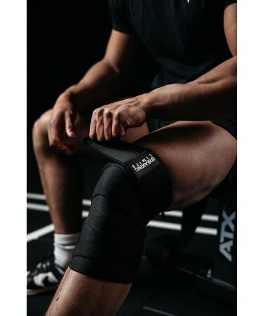 Breaking Limits Kniebandage - Optimal Knee Sleeves for Powerlifting Gym & Strength Training - 200cm Wraps for Enhanced Performance - Buy Online on SooperMarket.com