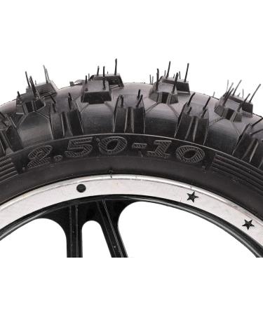 Front Wheel Tyre Durable Wear Resistant Front Wheel Assembly High Friction Rubber Metal for Off Road Vehicle - Buy Online on SooperMarket.com