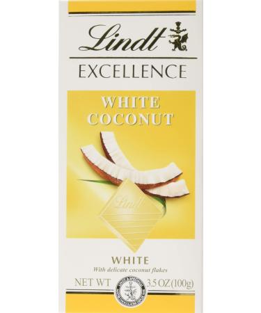 Lindt Chocolate Bar Excellence White Coconut, 3.5 oz