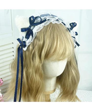 JSGHGDF Accessories Women Washing Face Hairband Pleated Laces r Cat Ear Shape Headbands Hair Hoop r Girls Pink - Buy Online on SooperMarket.com