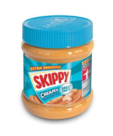 Skippy Creamy Peanut Butter 6x340g | No Palm Oil | Extra Smooth | 91% Peanuts | Deliciously Full Flavor - Buy Online on SooperMarket.com