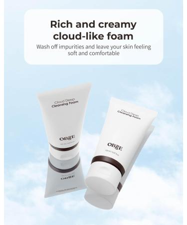 OBgE Cloud Deep Cleanser 5.1oz - Hydrating Foaming Face Wash for Men | Balance & Revitalize with Hyaluronic Acid & Tea Tree - International Shipping Available - Buy Online on SooperMarket.com