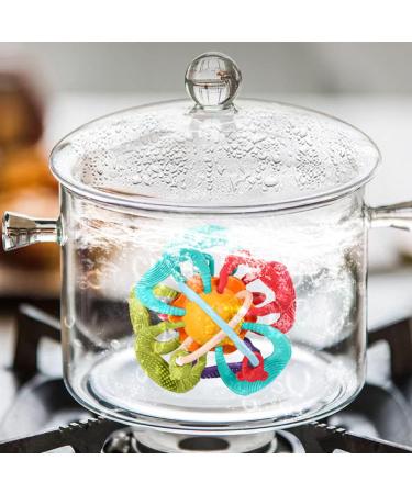 Baby Teether Toy - Soft Rattle & Sensory Ball for Teething Pain Relief | Food Grade Safe, Colorful Design | Infant Grip & Gum Massage - Buy Online on SooperMarket.com