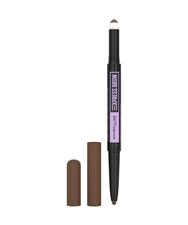 Maybelline New York Maybelline Express Brow 2-in-1 Pencil and Powder Medium Brown 0.02 Fl. Ounce 257 Medium Brown 0.02 fluid_ounces (Pack of 2)