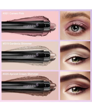 LUXAZA 3PCS Eyeshadow Stick Neutral Eye Shadow Sticks Pencil Crayon with Primer & Setting Spray - 3-in-1 Eye Makeup Kit for Smudge-Proof & Long-Lasting C-Champagne Look - Buy Online on SooperMarket.com
