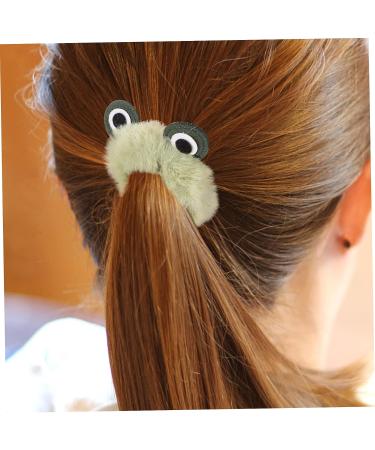 KALLORY Toddler Hair Tie 4pcs Ponytail Fluffy Bands - Cute Animal Scrunchies for Girls & Women - Buy Online on SooperMarket.com